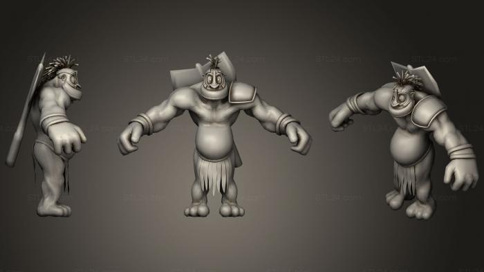 Figurines simple (Orc, STKPR_1492) 3D models for cnc